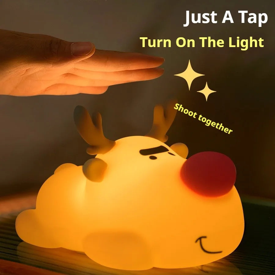 Reindeer Silicone Night Light (Alternate Angle)