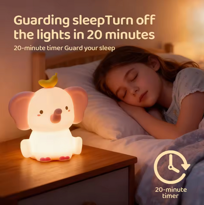GlowPal Elephant Nightlight - Cherry Pink Limited - GlowPal