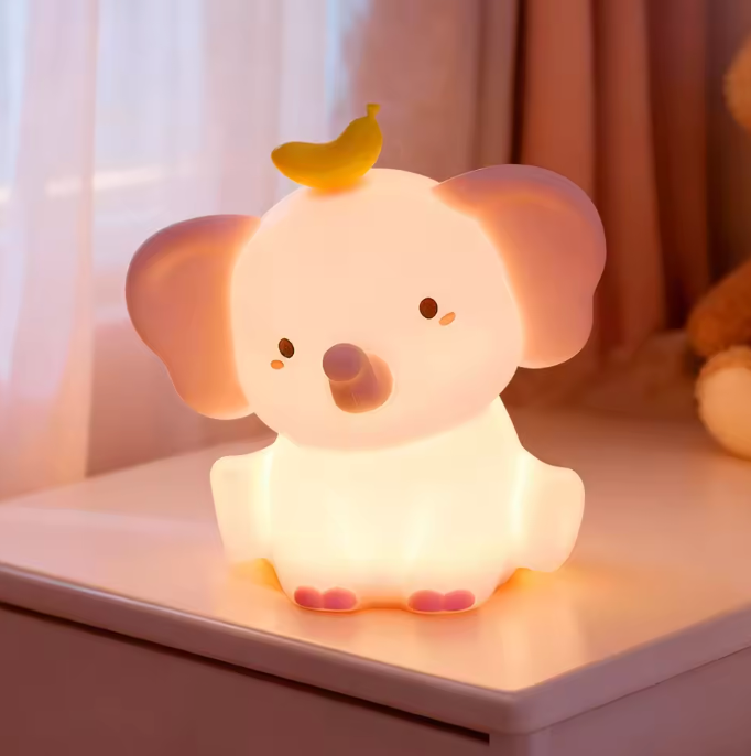 GlowPal Elephant Nightlight - Cherry Pink Limited - GlowPal