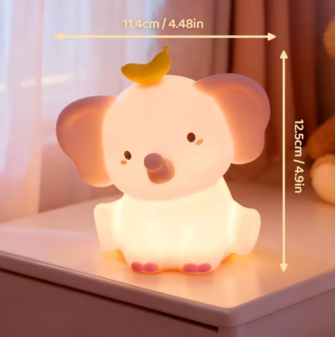 GlowPal Elephant Nightlight - Cherry Pink Limited - GlowPal