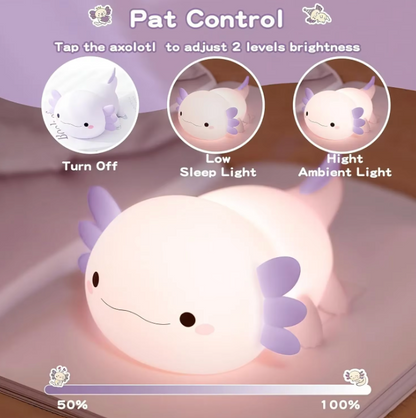 GlowPal Axolotl Nightlight - Purple Sakura Limited - GlowPal