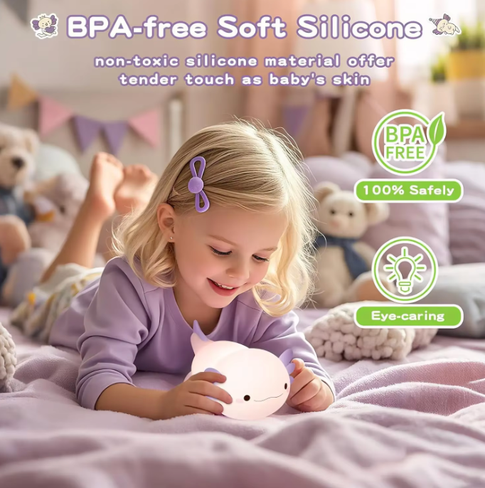 GlowPal Axolotl Nightlight - Purple Sakura Limited - GlowPal