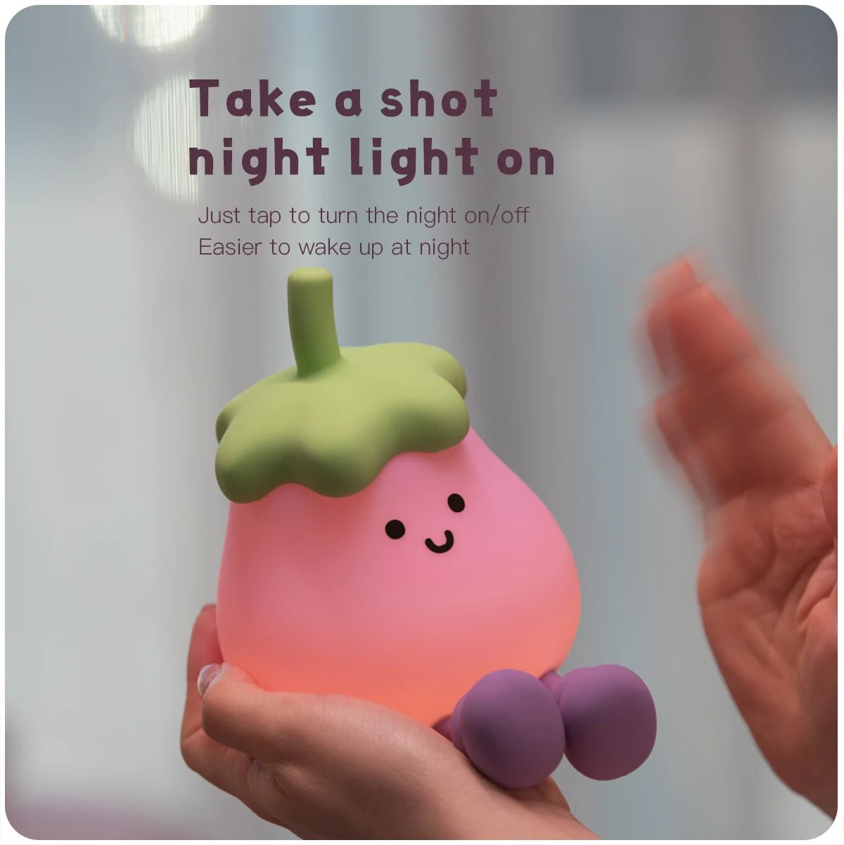 GlowPal Eggplant Nightlight - GlowPal